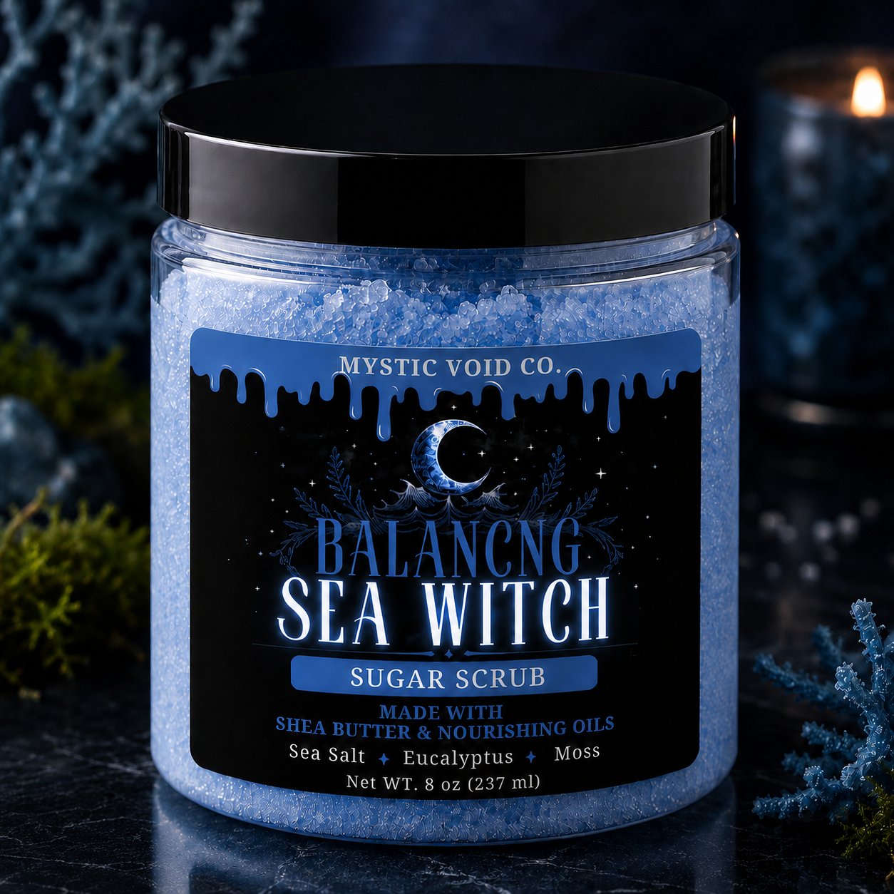 FRONT AND CENTER IMAGE OF SEA WITCH SUGAR SCRUB