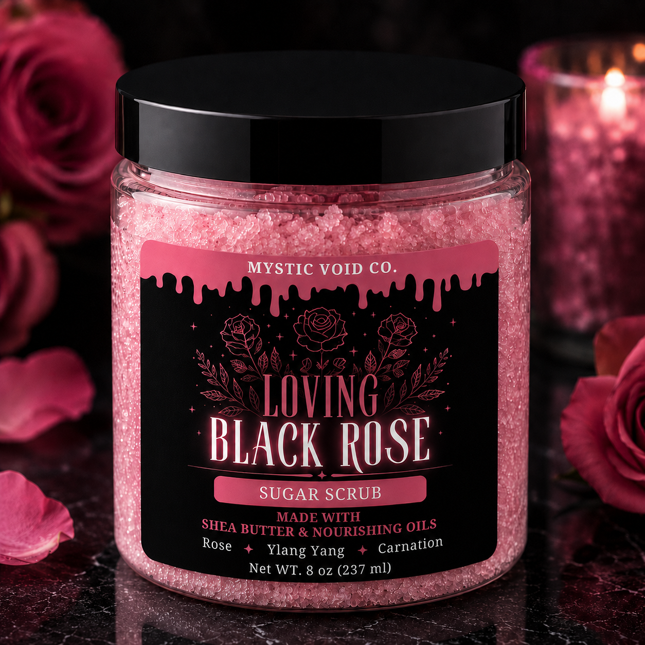 SUGAR SCRUB | BLACK ROSE