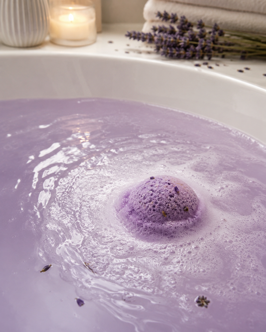CRYSTAL BATH BOMB | LAVENDER MOON