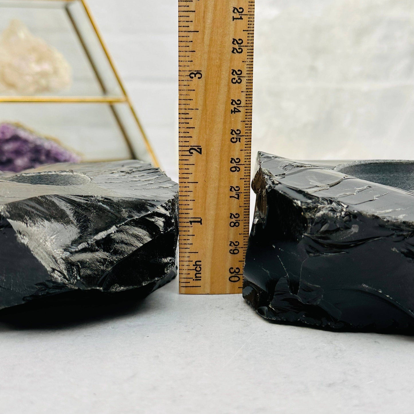 OBSIDIAN CANDLE HOLDER
