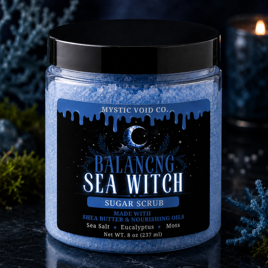 FRONT AND CENTER IMAGE OF SEA WITCH SUGAR SCRUB 