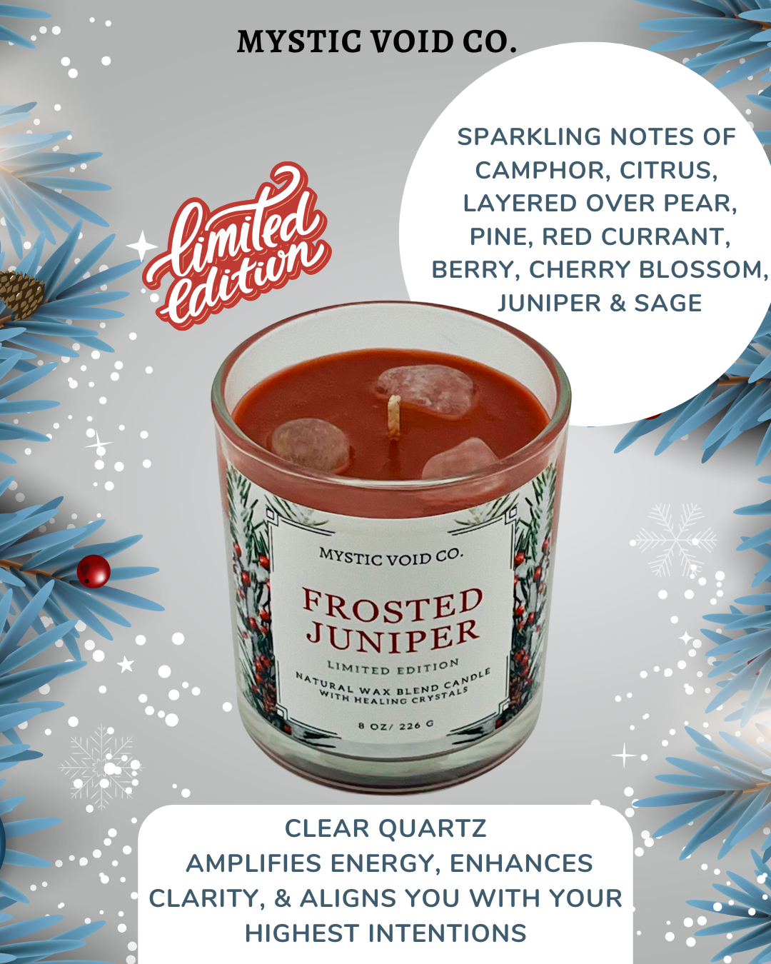 FROSTED JUNIPER CANDLE