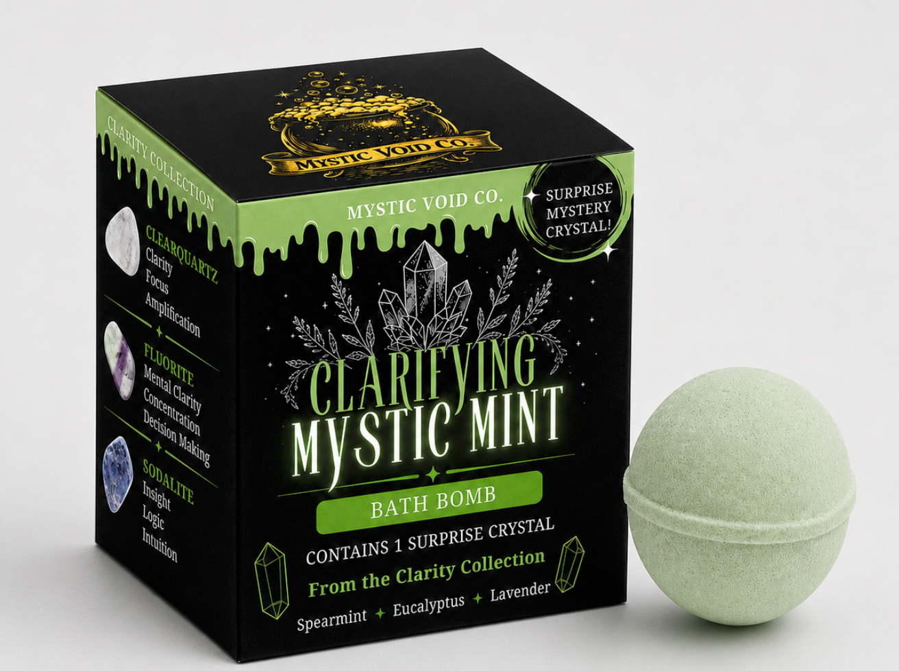 CRYSTAL BATH BOMB | MYSTIC MINT