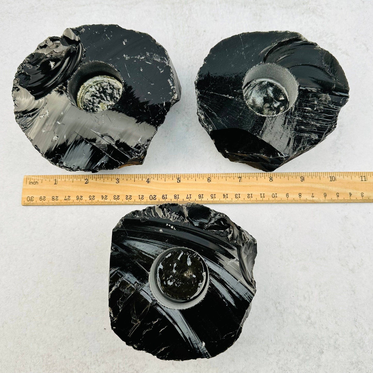 OBSIDIAN CANDLE HOLDER